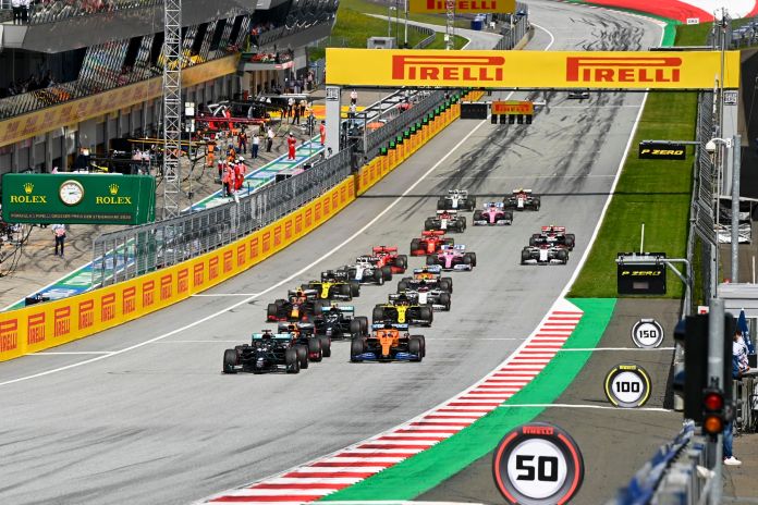 Largada do GP da Estíria de 2020: Lando se manteve em nono, se livrando da confusão da Ferrari